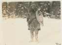 Image of Nascopie Indian [Innu] - Nap-a-o with snow shoes